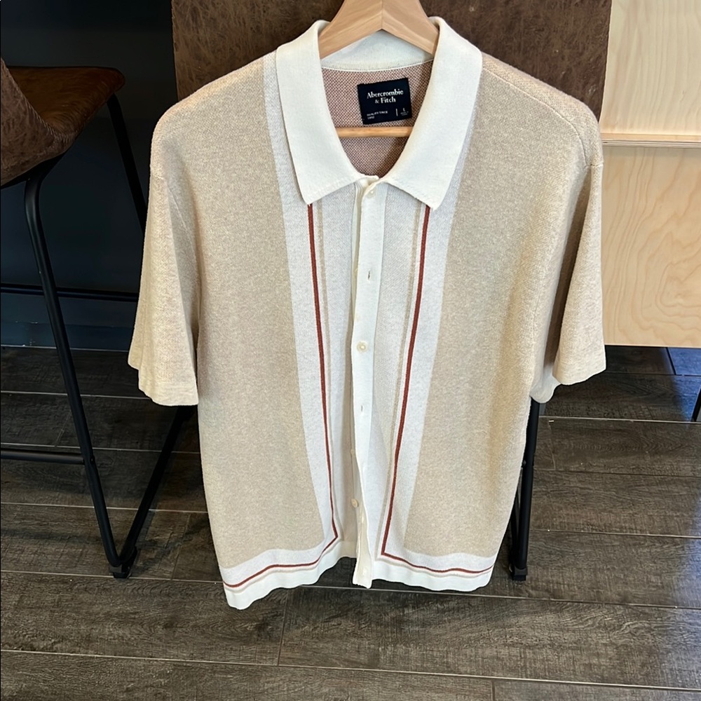 Abercrombie button up sweater Polo